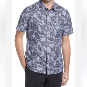 Travis Mathew Top Down Button Up Short Sleeve Shirt size Large